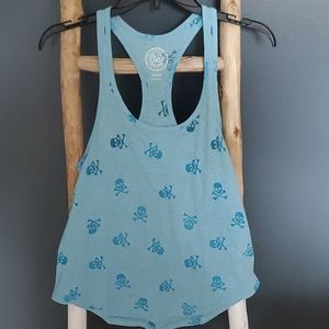 Sonoma brand women's skull-print racerback tank top.